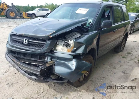 2005 Honda Pilot Ex-L from USA, damaged, VIN 2HKYF18525H573158